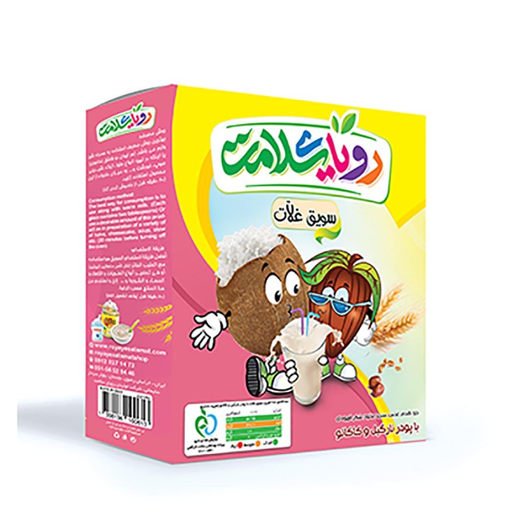سویق کودک با طعم پودرنارگیل و کاکائو - سویق کودک با طعم پودرنارگیل و کاکائو